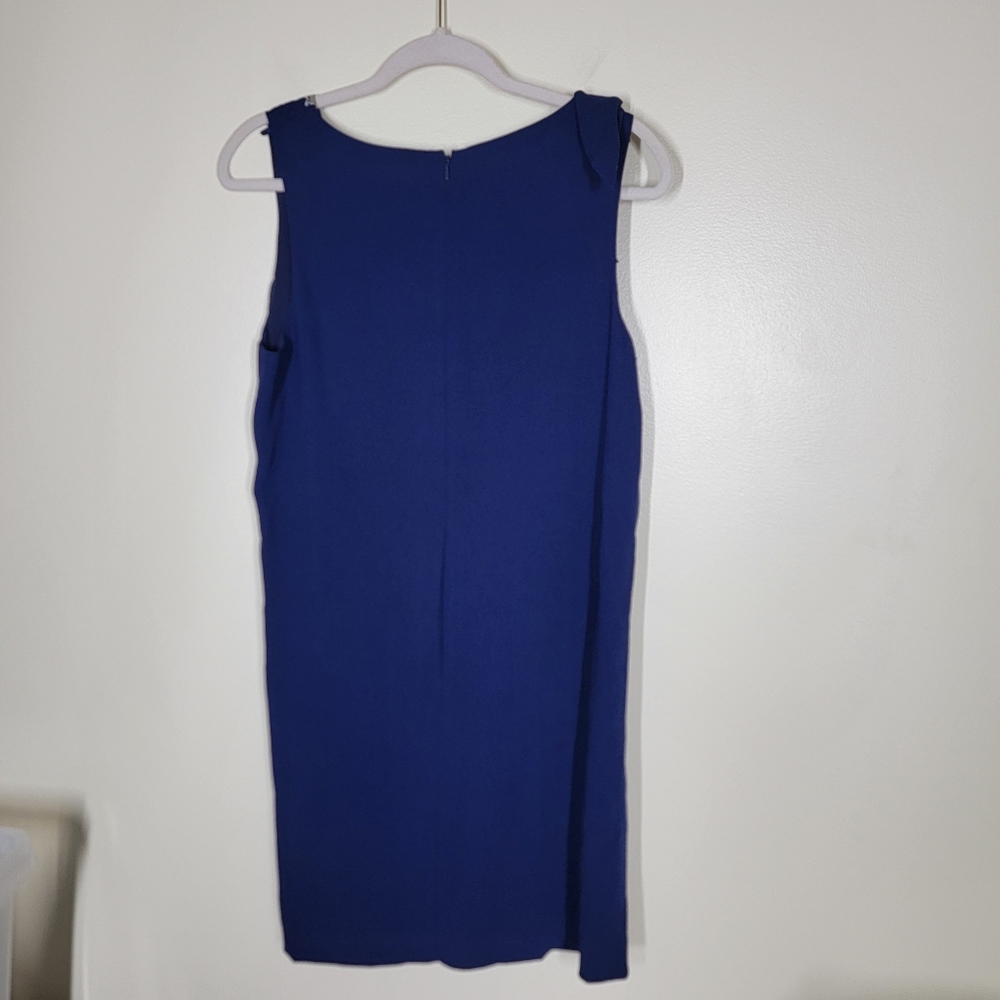Lilly Pulitzer Penelope Shift Dress Navy Embellished Neckline Size 8 - Picture 7 of 7